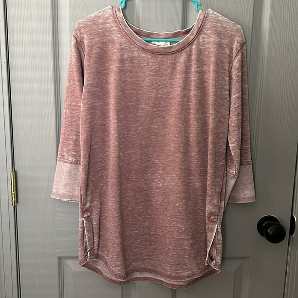 Jane and Delancey Tops - Jane and Delancey Burnout SunBleached 3/4 Sleeve